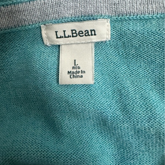 L.L. Bean Blue Long Sleeve Sweatshirt size L - Picture 8 of 8